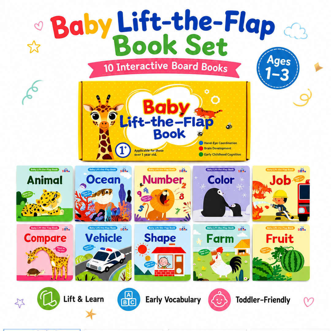 📚Peek & Learn Lift-the-Flap Board Book Set