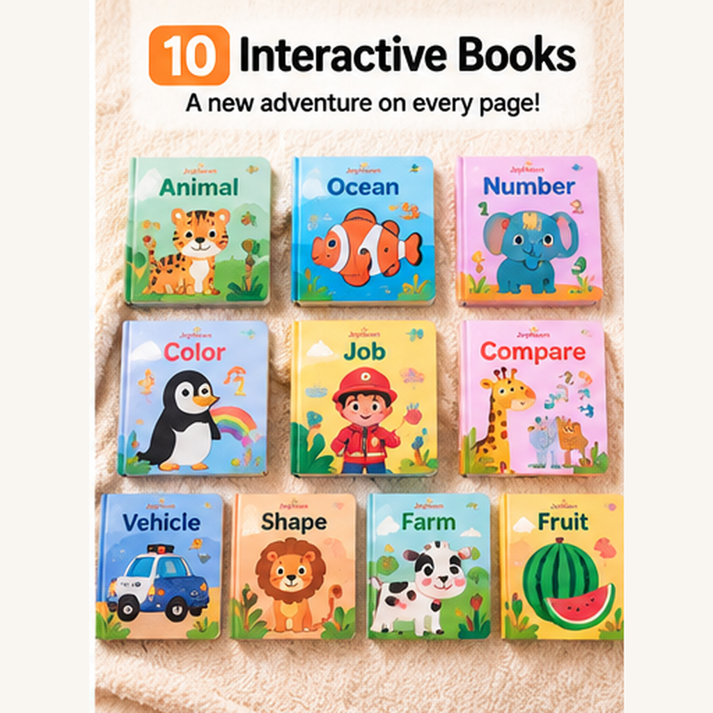 📚Peek & Learn Lift-the-Flap Board Book Set